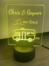 Load image into Gallery viewer, Motor home LED light up display - 9 colours option with remote ! - Laser LLama Designs Ltd