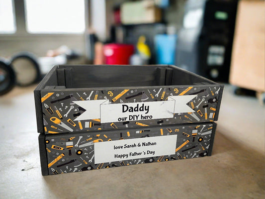 Wooden personalised Father’s Day create - mechanic tool design - Laser LLama Designs Ltd