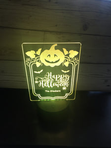Halloween LED light up display- 9 colour options with remote! - Laser LLama Designs Ltd