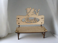 Load image into Gallery viewer, Personalised memorial bench different shapes - Laser LLama Designs Ltd