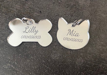 Load image into Gallery viewer, Personalised acrylic dog/cat tag - Laser LLama Designs Ltd